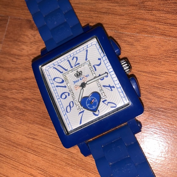 Authentic Juicy Couture Rectangle Face Watch with Rhinestone Accents main image 7